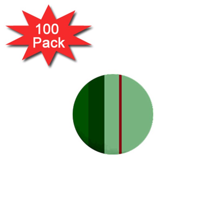 Green and red design 1  Mini Buttons (100 pack) 