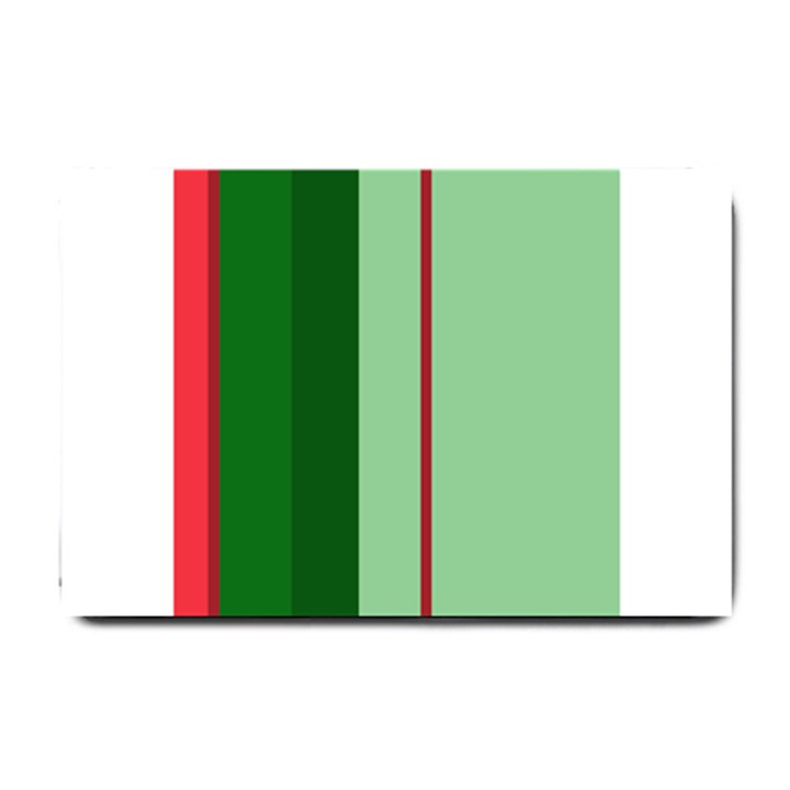 Green and red design Small Doormat 