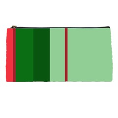 Green And Red Design Pencil Cases by Valentinaart