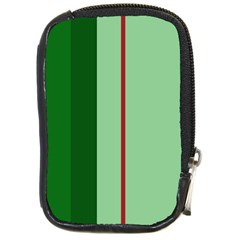 Green And Red Design Compact Camera Cases by Valentinaart