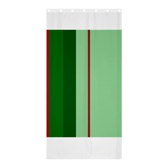 Green And Red Design Shower Curtain 36  X 72  (stall)  by Valentinaart