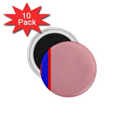 Pink elegant lines 1.75  Magnets (10 pack) 