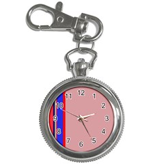 Pink elegant lines Key Chain Watches