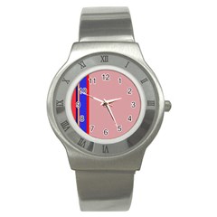 Pink elegant lines Stainless Steel Watch