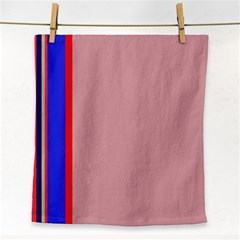 Pink elegant lines Face Towel