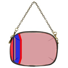 Pink elegant lines Chain Purses (Two Sides) 