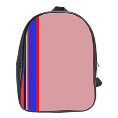 Pink elegant lines School Bags(Large) 