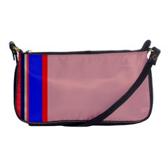 Pink Elegant Lines Shoulder Clutch Bags by Valentinaart