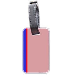 Pink elegant lines Luggage Tags (Two Sides)