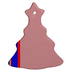 Pink elegant lines Ornament (Christmas Tree)