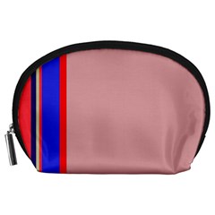 Pink elegant lines Accessory Pouches (Large) 