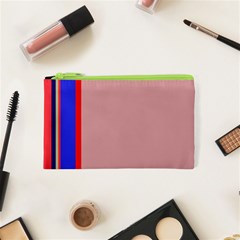 Pink elegant lines Cosmetic Bag (XS)