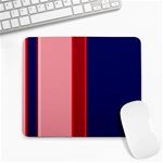 Pink and blue lines Large Mousepads Front