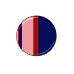 Pink and blue lines Hat Clip Ball Marker