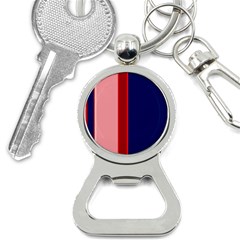 Pink and blue lines Bottle Opener Key Chains