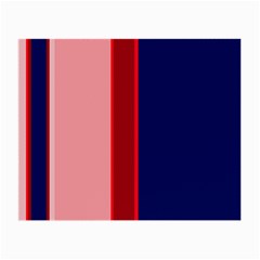 Pink and blue lines Small Glasses Cloth (2-Side)