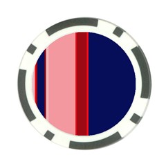 Pink and blue lines Poker Chip Card Guards