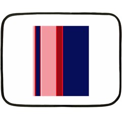 Pink and blue lines Fleece Blanket (Mini)