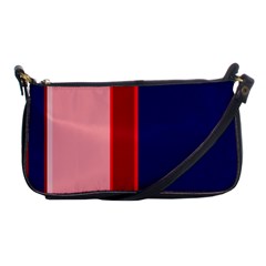 Pink and blue lines Shoulder Clutch Bags