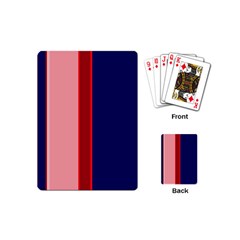 Pink and blue lines Playing Cards (Mini) 