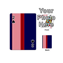 Pink and blue lines Playing Cards 54 (Mini) 