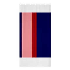 Pink and blue lines Shower Curtain 36  x 72  (Stall) 