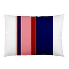 Pink And Blue Lines Pillow Case (two Sides) by Valentinaart