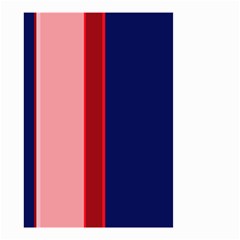 Pink and blue lines Small Garden Flag (Two Sides)