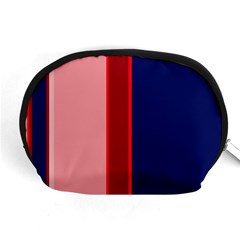 Pink and blue lines Accessory Pouches (Medium) 