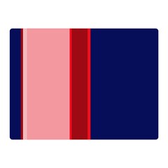 Pink And Blue Lines Double Sided Flano Blanket (mini)  by Valentinaart