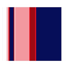 Pink and blue lines Double Sided Flano Blanket (Small) 