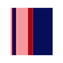 Pink and blue lines Double Sided Flano Blanket (Medium) 