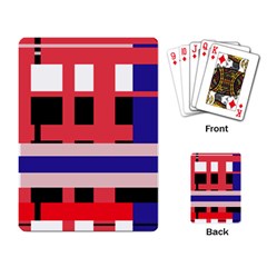 Red abstraction Playing Card