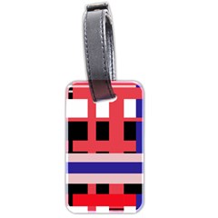 Red abstraction Luggage Tags (Two Sides)