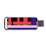 Red abstraction Portable USB Flash (Two Sides) Front