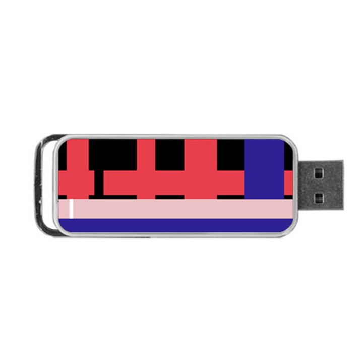 Red abstraction Portable USB Flash (Two Sides)