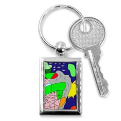 Crazy Abstraction Key Chains (rectangle)  by Valentinaart