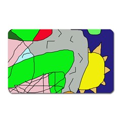 Crazy Abstraction Magnet (rectangular) by Valentinaart