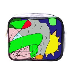 Crazy Abstraction Mini Toiletries Bags by Valentinaart