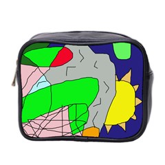 Crazy Abstraction Mini Toiletries Bag 2-side by Valentinaart