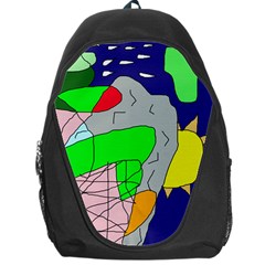 Crazy Abstraction Backpack Bag by Valentinaart