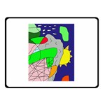 Crazy abstraction Double Sided Fleece Blanket (Small)  45 x34  Blanket Back