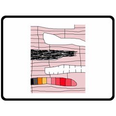 Worms Fleece Blanket (large)  by Valentinaart