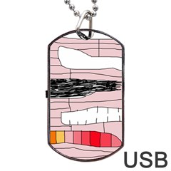 Worms Dog Tag Usb Flash (one Side) by Valentinaart