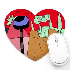 Imaginative Abstraction Heart Mousepads by Valentinaart