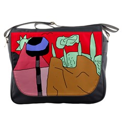 Imaginative Abstraction Messenger Bags by Valentinaart