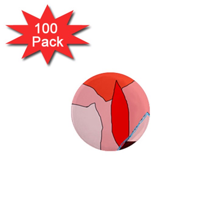 Red landscape 1  Mini Magnets (100 pack) 