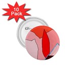 Red landscape 1.75  Buttons (10 pack) Front