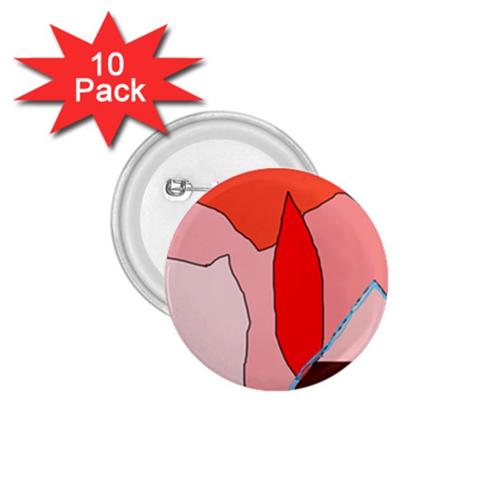 Red landscape 1.75  Buttons (10 pack)