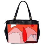 Red landscape Office Handbags (2 Sides)  Back